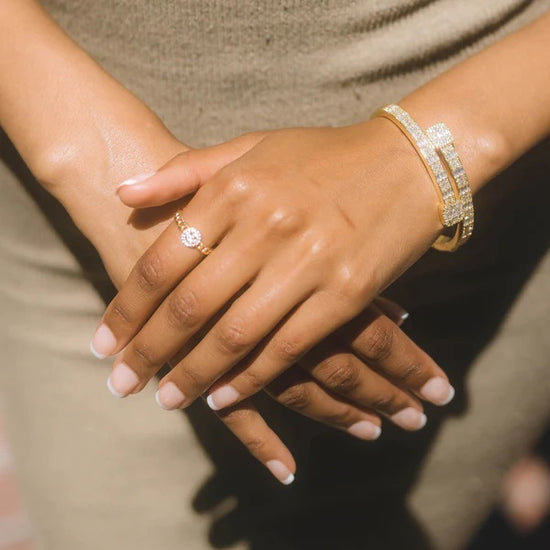 Smiley Ring 18k Gold