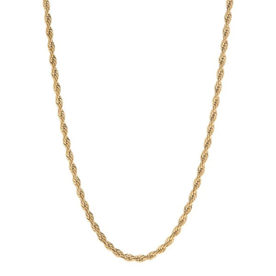 3mm Rope Chain 18k Gold