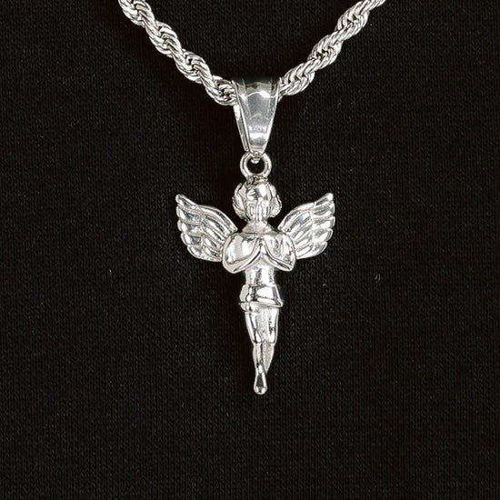 Baby Angel Pendant White Gold