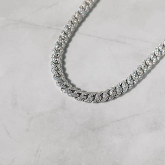 8.5mm Diamond Cuban Chain S925 Moissanite