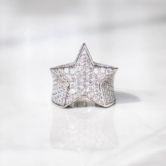 Star Ring S925 Moissanite