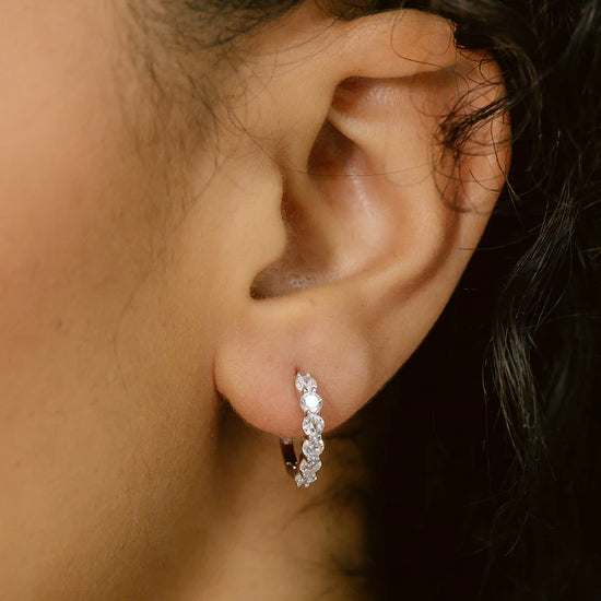 Iced Hoop Earrings