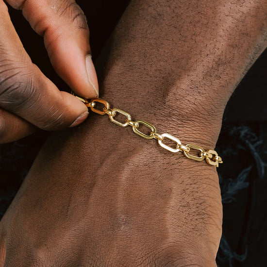 Rolo Link Bracelet 18k Gold