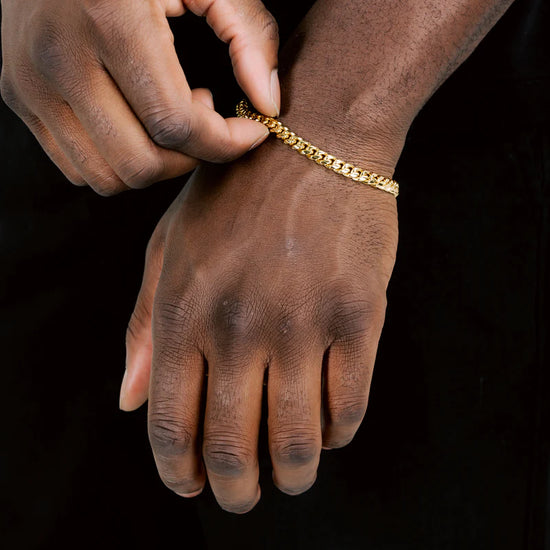 6mm Miami Cuban Bracelet 18k Gold