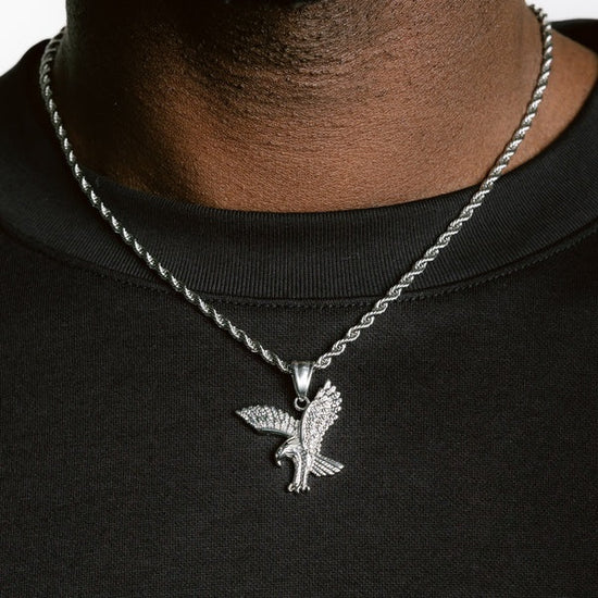 Eagle Pendant White Gold