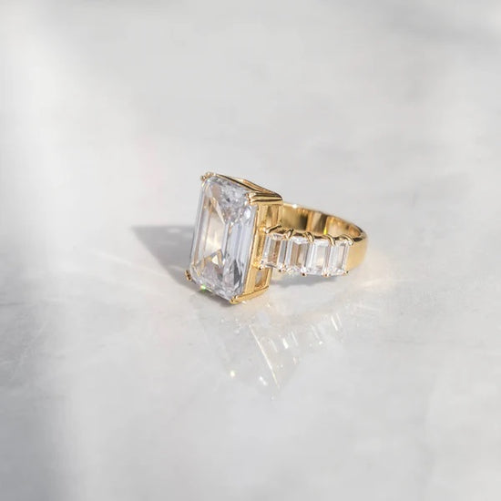 Emerald Cut Diamond Ring