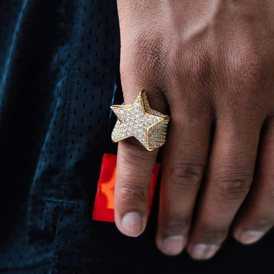 Diamond Star Ring 18k Gold