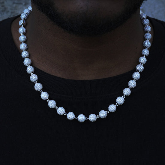 8MM ICED BEADS CHAIN