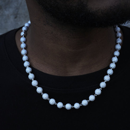 8MM ICED BEADS CHAIN