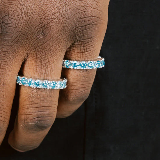 Aquamarine Tennis Ring