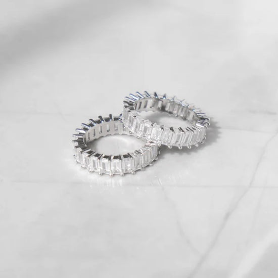 Baguette Eternity Ring White Gold