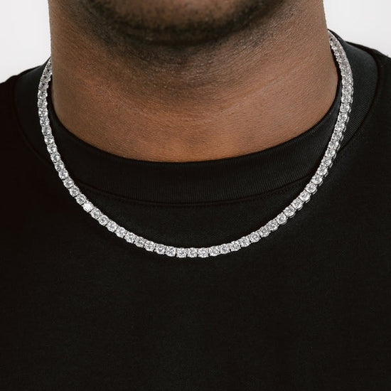 5mm Tennis Chain White Gold