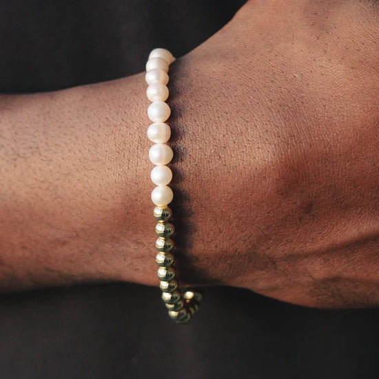 Beads Pearl Bracelet 18k Gold