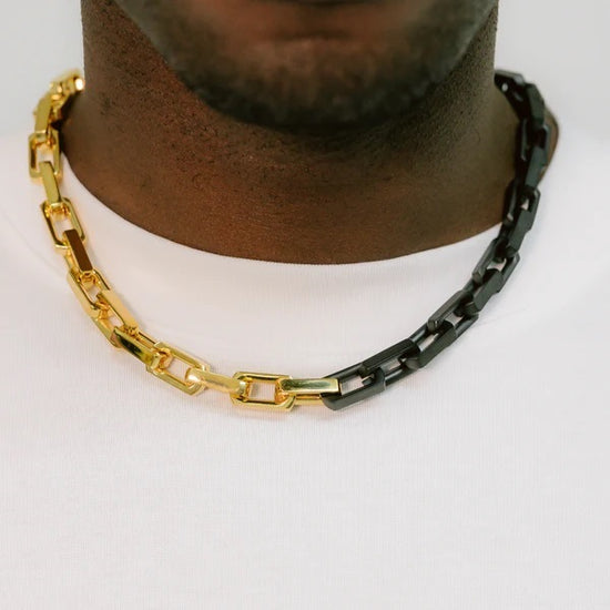 Black & Gold Box Chain