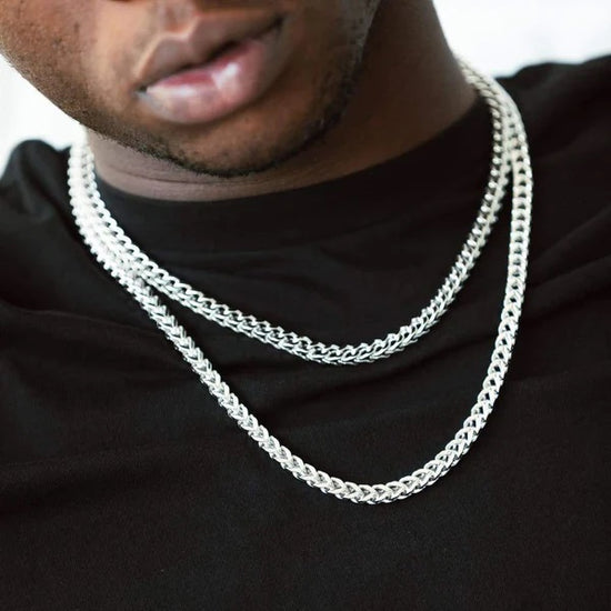 6mm Franco Chain White Gold