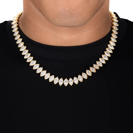 Marquise Tennis Chain 18k Gold