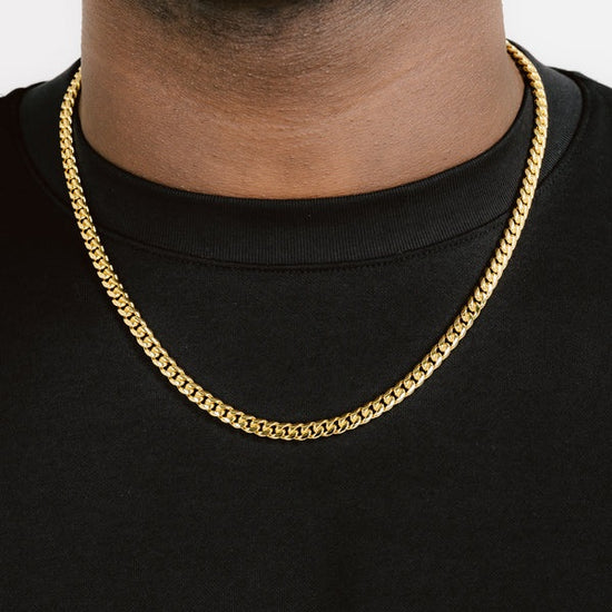 6mm Miami Cuban Chain 18k Gold