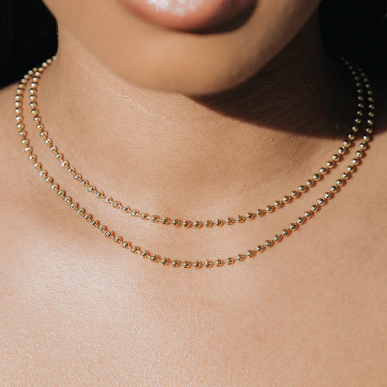 Mooncut Chain 18k Gold 925 Silver