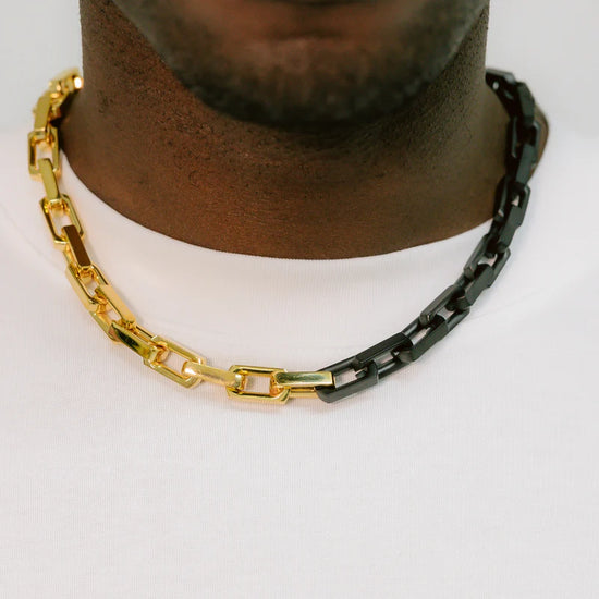 Black & Gold Box Chain