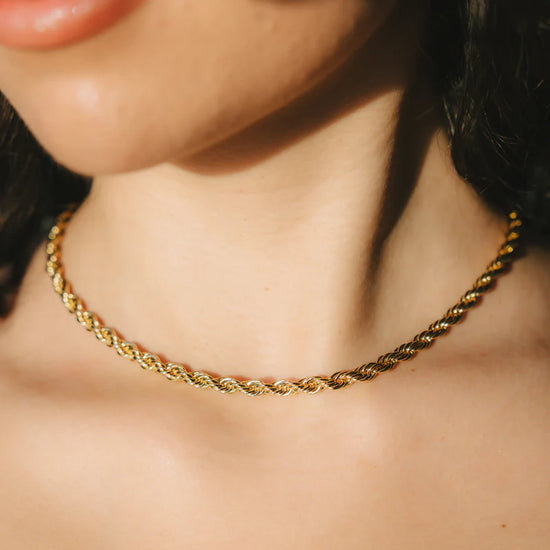 5mm Rope Chain 18k Gold