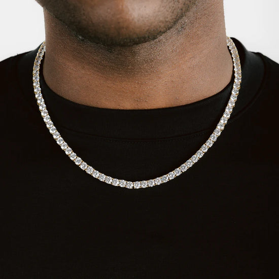 5mm Tennis Chain 18k Gold