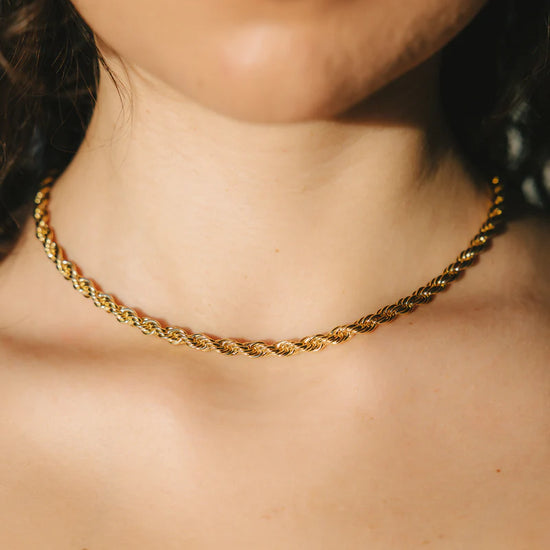 5mm Rope Chain 18k Gold