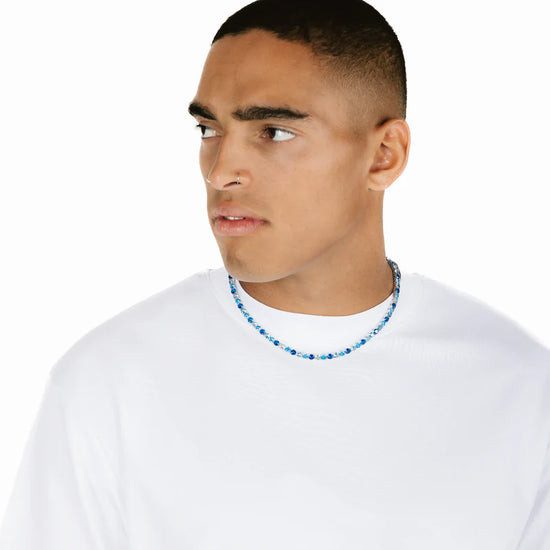 5mm Tri-Blue Tennis Chain