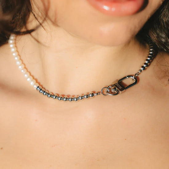 Beads Pearl Chain White Gold