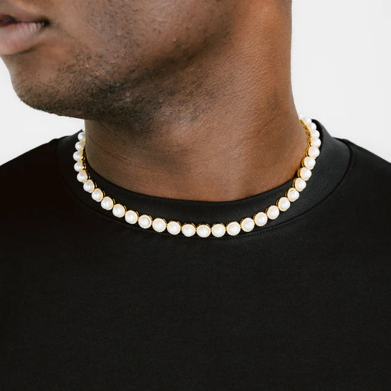 Clustered Pearl Chain 18k Gold