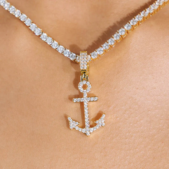 Anchor Pendant 18k Gold